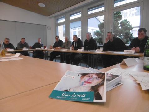 Hausmeister und technische Mitarbeiter der Kath. Behindertenhilfe beim Austauschtreffen in Hildesheim 